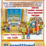 Celebrazione Eucaristica con tutte le famiglie dei fanciulli e dei ragazzi della I. C.